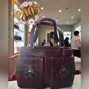 Coach Burgundy Shoulder Bag